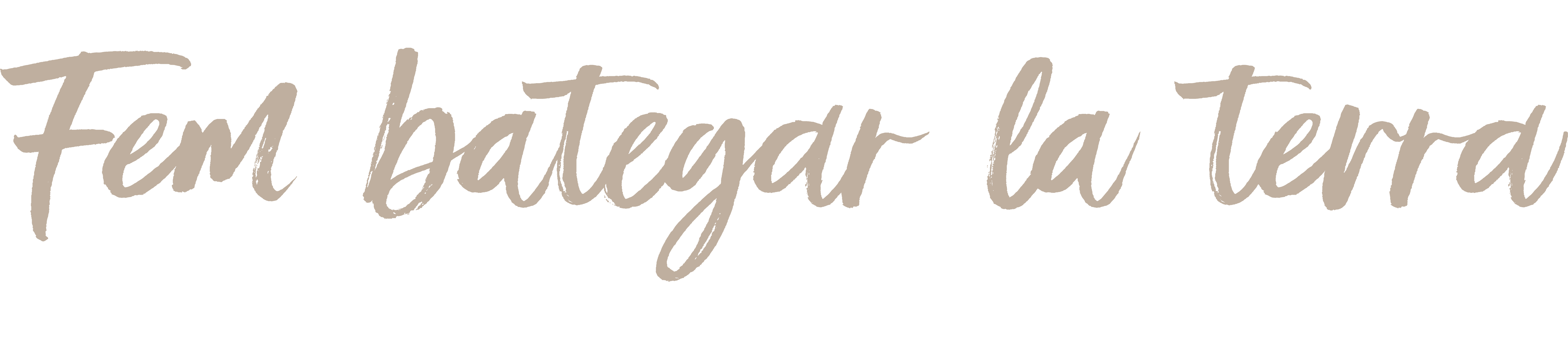 Fem bategar la terra arena